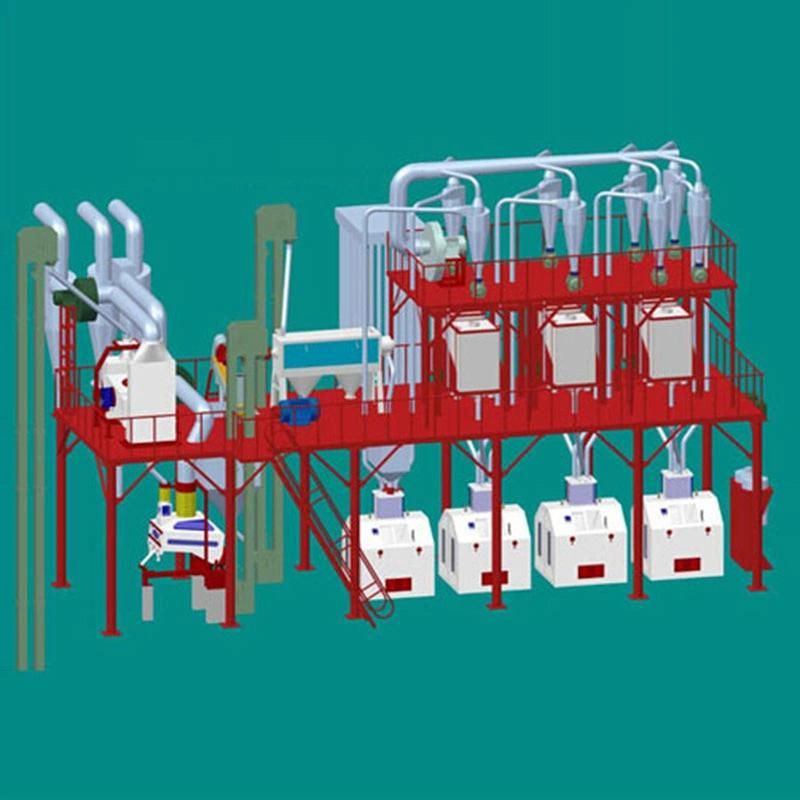 50t Maize Corn Flour Milling Machine in Africa Market