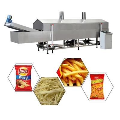 Automatic Potato Chips Crisps Fryer Machine/Frozen French Fries Continuous Frying ...
