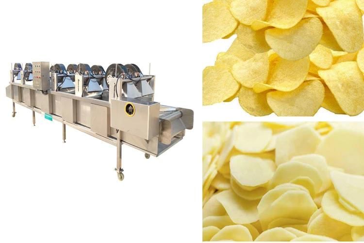 Air Knife Vegetable Air Dewatering Potato Crisp Deoiler Dryer Machine