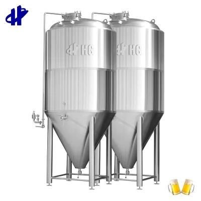 4000 Liter Beer Fermentation Tank Glycol Jacket Conical 5000 L 100000 L Fermenter for ...