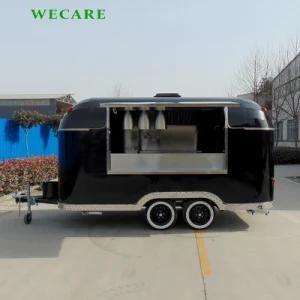Black Round Catering Food Cart Cater Van