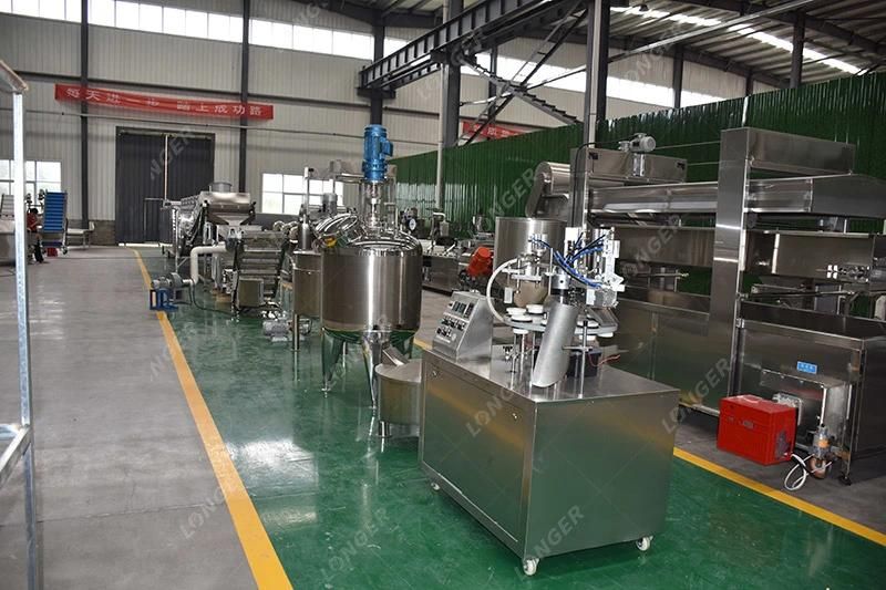 500kg Complete Peanut Butter Machine Line Processing Industrial Peanut Butter Production Line