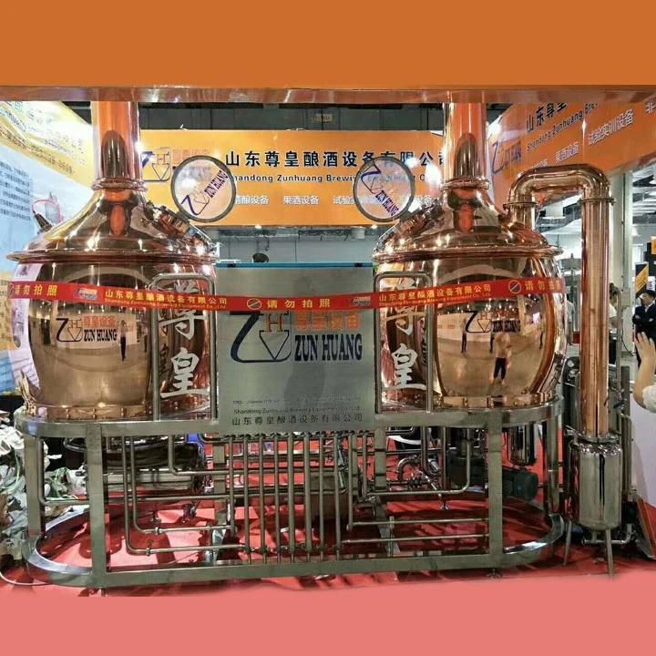 500L 1000L Red Copper Hotel Pub Bar Restaurant Beer Brewing Micro Brewery Equipment