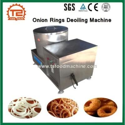 Onion Ring Deoiling Machine and Fried Food Chicken and Fish Deoiling Machine