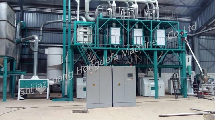 New Installed 50t/24h Maize Mill Maize Flour Making Machine in Tanzania