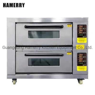 Electric Oven China Manufacturing Bread Pizza Bakery Two Layers Two Plates High Quality