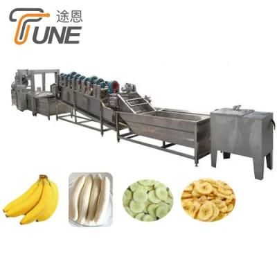 Stainless Steel Potato Chips Frying Production Line Machine Banana Chips Continous Fryer ...