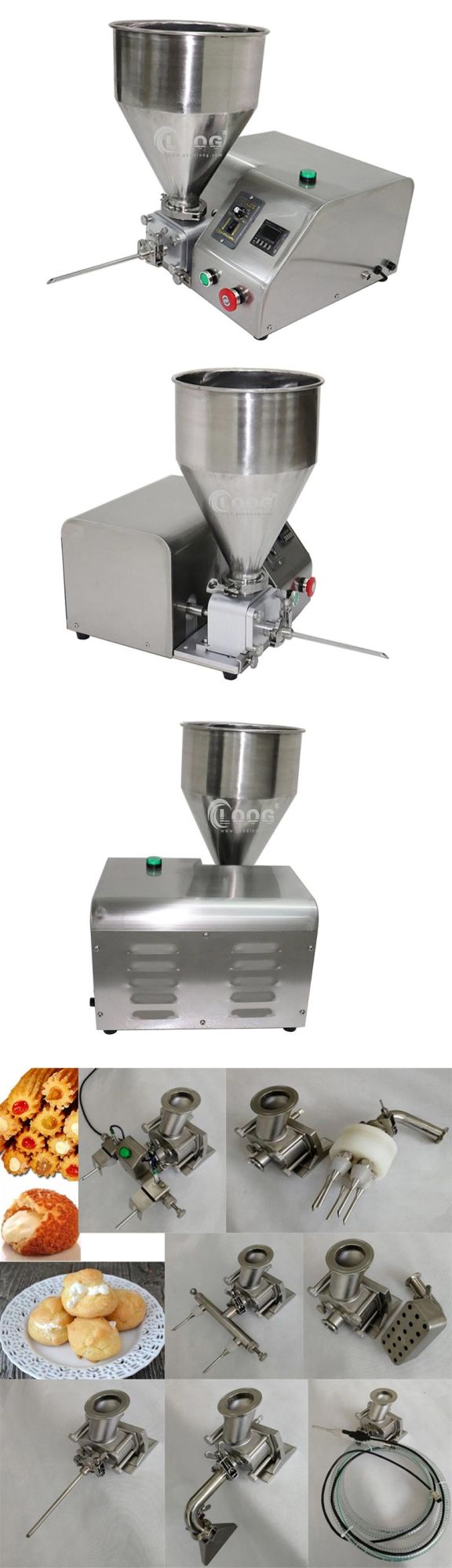 Wholesale Price Commercial Portable Electric Jam Filled Cake Injection Tool Electric Puff Cream Filling Machine for Sale