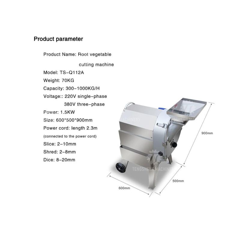 Onion Chopper Slicer Potato Chip Vegetable Cutter Cutting Machine (TS-Q112A)