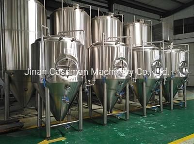 Cassman 1000L Sanitary Brewing Conical Beer Fermenter with Dimple Cooling Jacket