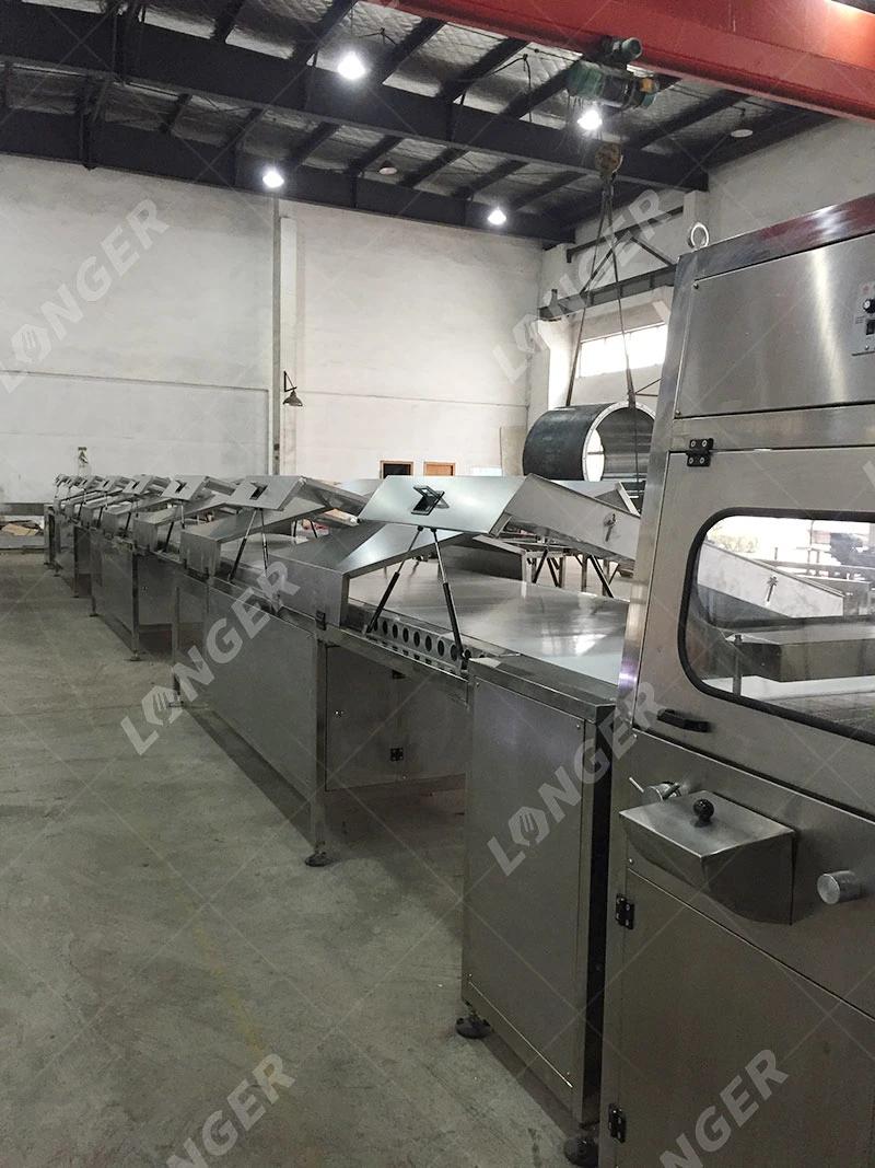 Small Donut Chocolate Wafer Almonds Coating Small Belt Chocolate Coating Machine for Sale