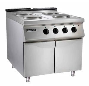 Electric 4-Burner Range with Cabinet