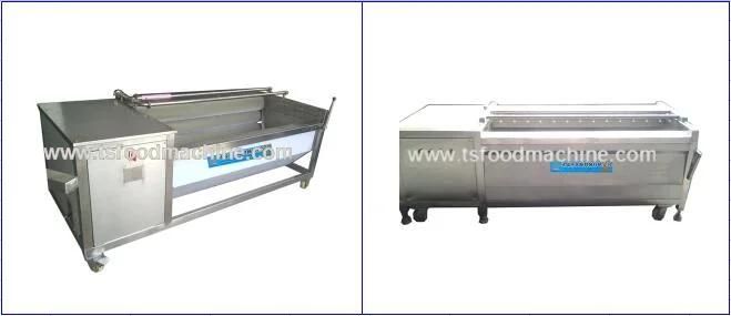 Automatic Fish Cassava Washer and Peelers Potato Carrot Ginger Washing Brush Peeling Machine