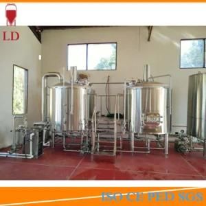 Mirror Polish Stainless Steel Commercial Craft Beer Brewery Electric Steam Heating Mash ...