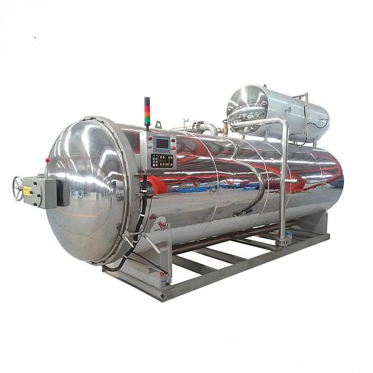 Horizontal Canning Food High Pressure Mushroom Autoclave Retort Sterilizer