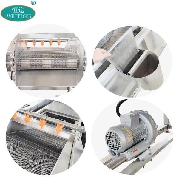 Industrial Seafood Bubble Washing Automatic Machine for Cleaning Squid