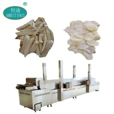 Industrial Full Steam Heated Automatic Potato French Fries Blanching Machine