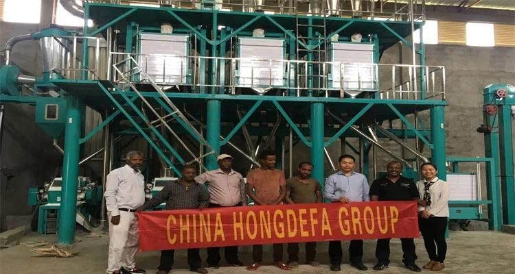 Hongdefa 36t Wheat Flour Making Machine in Ethiopia