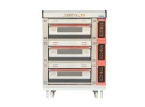 Different Sizes of Japanese Ovens 3 Deck 6 Trays Gas Bakery Pizza Bread Deck Micro Door