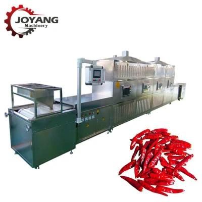 Conveyor Belt Microwave Chili Drying Sterilization Machine