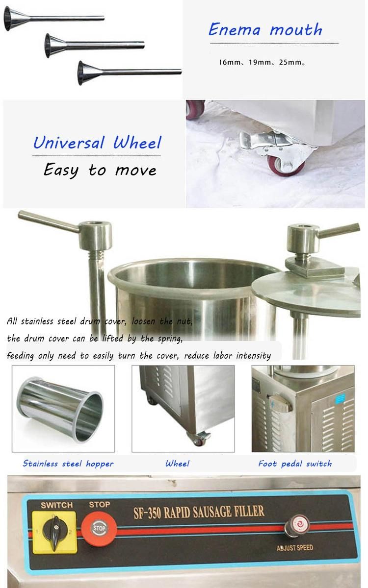 Electric Sausage Stuffer Filler Banger Making Machine Chicken Sausage Filler Sausage Making Machine