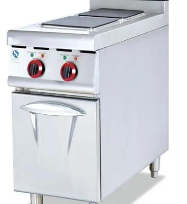 Kitchen Equipment 2 Burner Hot Plate Electric Cooker Stove with Cabinet for Sale