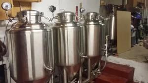 100L Home Brewing Equipment 2 Vessels Brewhouse with Fermenters