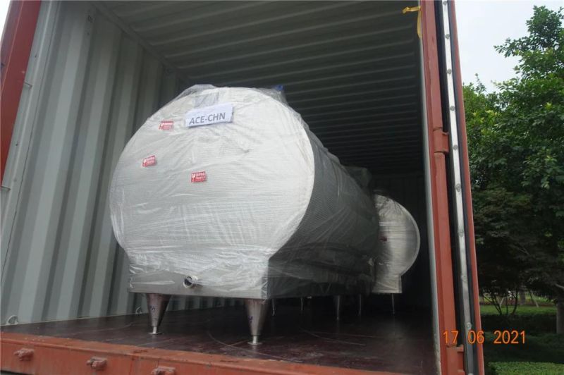 Factory Price Sanitary Milk Transportation Storage Cooling Chilling Tank Price