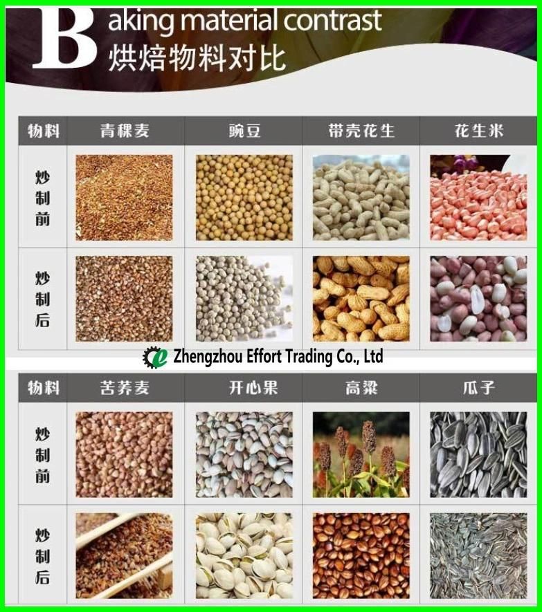 Factory Price Stainless Steel Gas Electricity Roaster for Peanuts/Sesame/Nuts Seeds