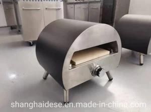 12 Inch Popular in Europe Market Ceramic and Pizza Stone and Folding Legs Gas Fired Pizza ...