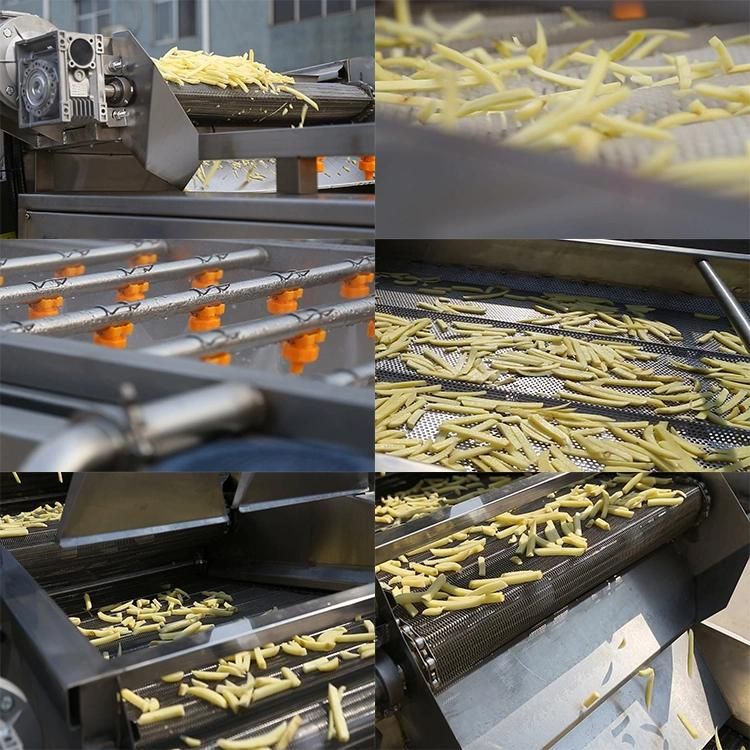 Stainless Steel Continuous French Fries Making Machine for Sale