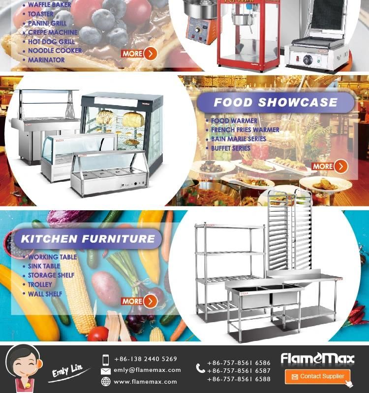 Stainless Steel Gas Griddle with Cabinet (HGG-7A)