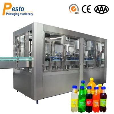 Latest Automatic Bottle Carbonated Drinks Cola Bottling Machine