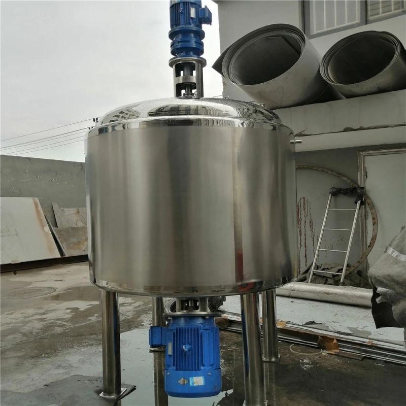 Stainless Steel Heating Jacket Fermentation Yogurt Milk Heating Tank with Scraper Agitator