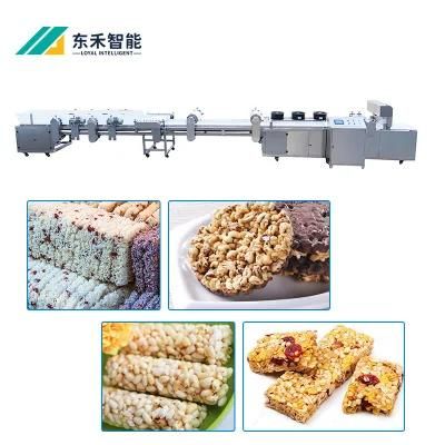 Full Automatic Chocolate Nutrition Bars Machine Cereal Bars Production Line