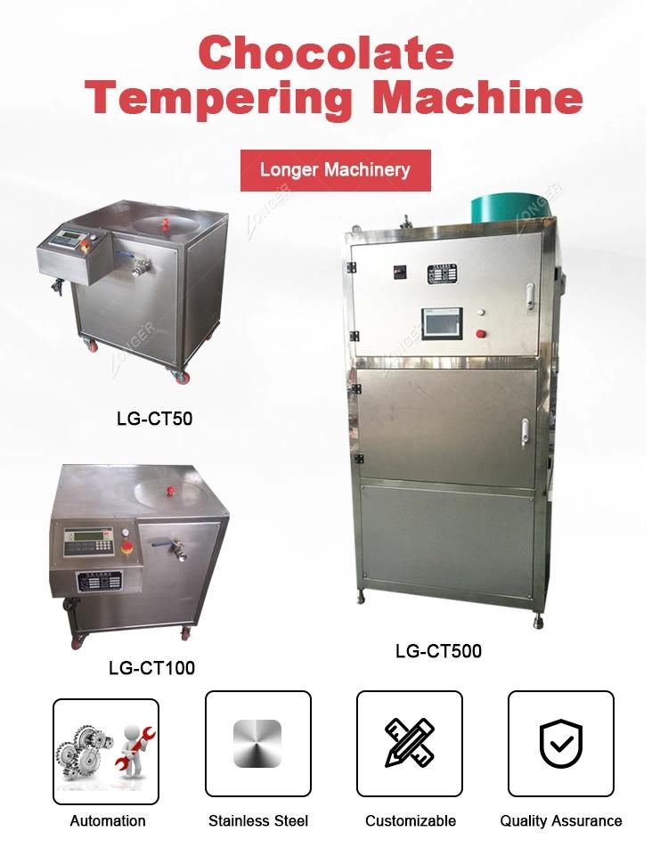 Electric Chocolate Melting Heater Full Automatic Chocolate Tempering Machine with Vibrating Table