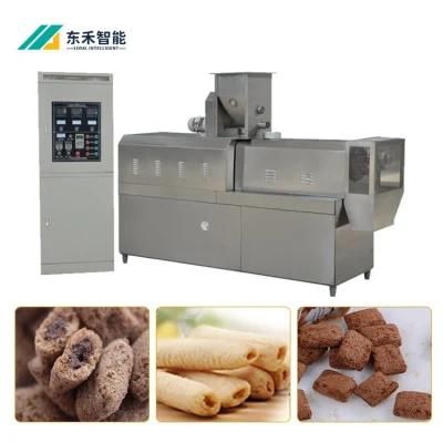 Popular Automati Puff Filling Extruded Rice Wheat Flour Fried Snack Food Bugles Ball Puff ...
