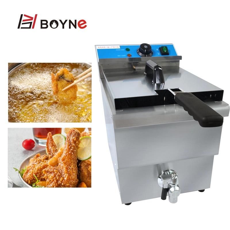 12L Tank Electric Fryer for Fried Snack Food Used in Kitchen