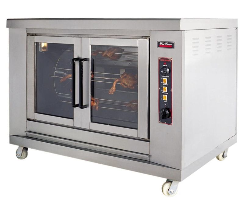 Commercial Gas Chicken Rotisserie, Stainless Steel Gas Chicken Rotisserie for Sale, Chicken Rotisserie Oven