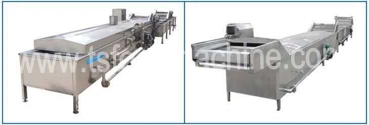 Automatic Blanching Cooking Machine and Blancher for Pasta Noodle and Beef