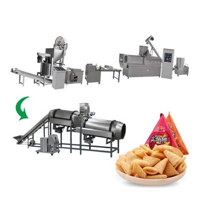 Extruded Fried Wheat Flour Crispy Bugles Chips Processing Line Bugles Chips Extruder ...