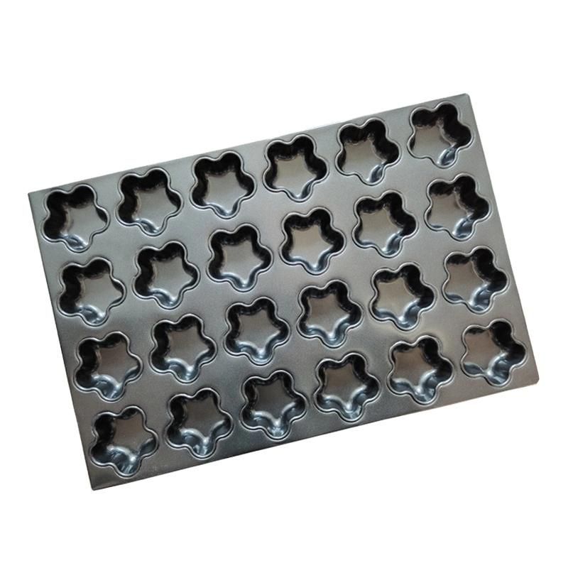 4*6 Cups Cake Molds Aluminum Steel Non Stick Bakeware Baking Trays