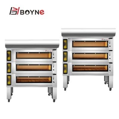 Touch Screen 3 Deck 9 Trays Stainless Steel Baking Oven