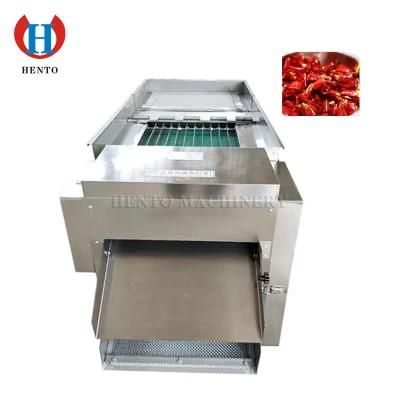 High Productivity 300-500kg/h Dry Red Pepper Ring Cutting Slicer Machine / Dried Chili ...