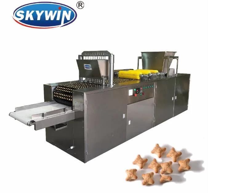 Industrial Bear Shape Biscuit Making Machine Hello Panda Equipment