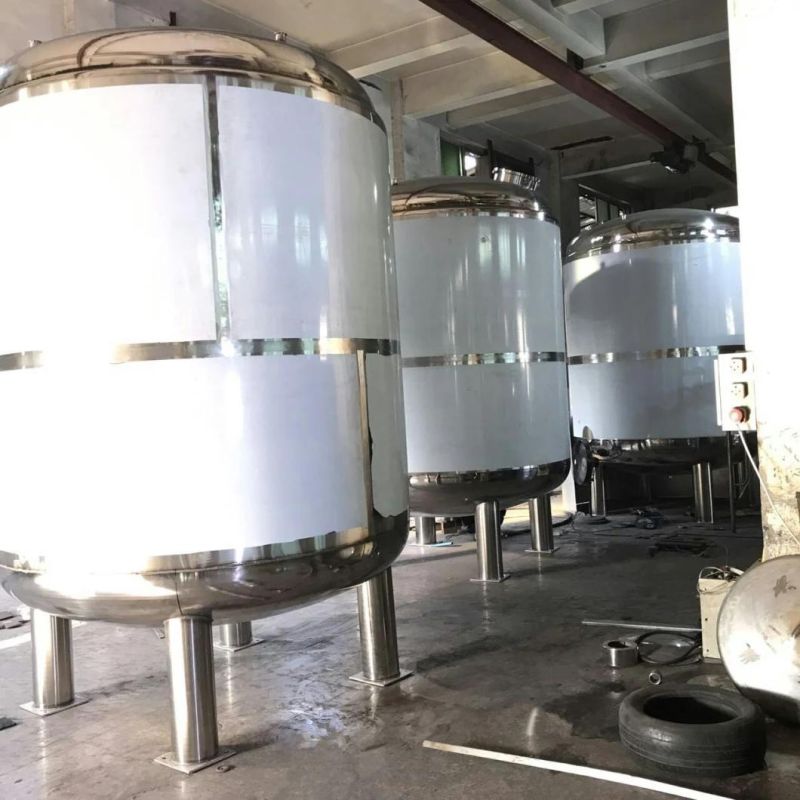 1000liters 2000liters Inox Dairy Milk Steam Heating Processing Tank Price