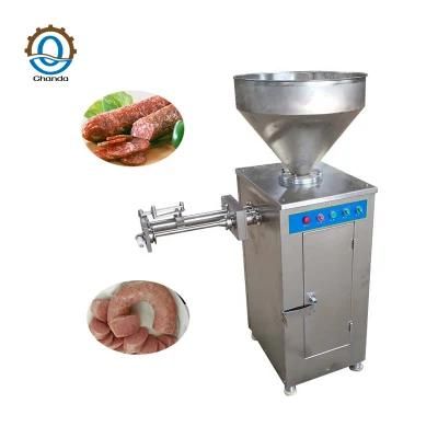 High Capacity Meat Sausage Filler Machine Sausage Filling Twisting Machine Pneumatic ...