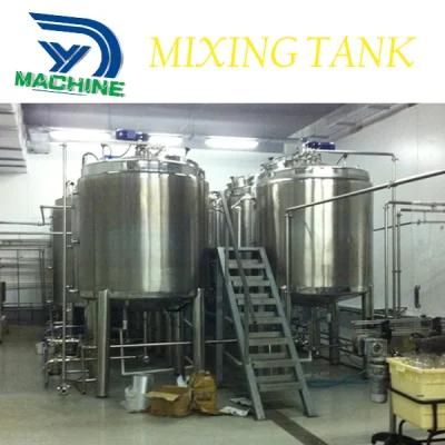 Steam Heating Jacketed Agitator Mixing Tank