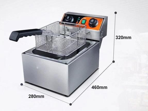 2 Tank Potato Chip Fryer Machine Stainless Steel Electric Used Deep Fryer