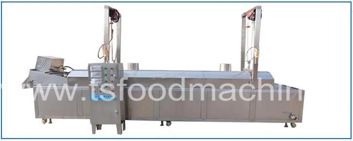 Factory Price Hot Dog Deep Fryer and Temperature Control Fish Burger Frying Machine